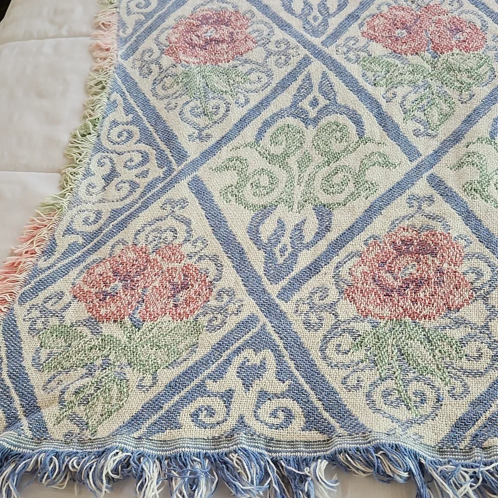 Floral Patterned Throw Blanket